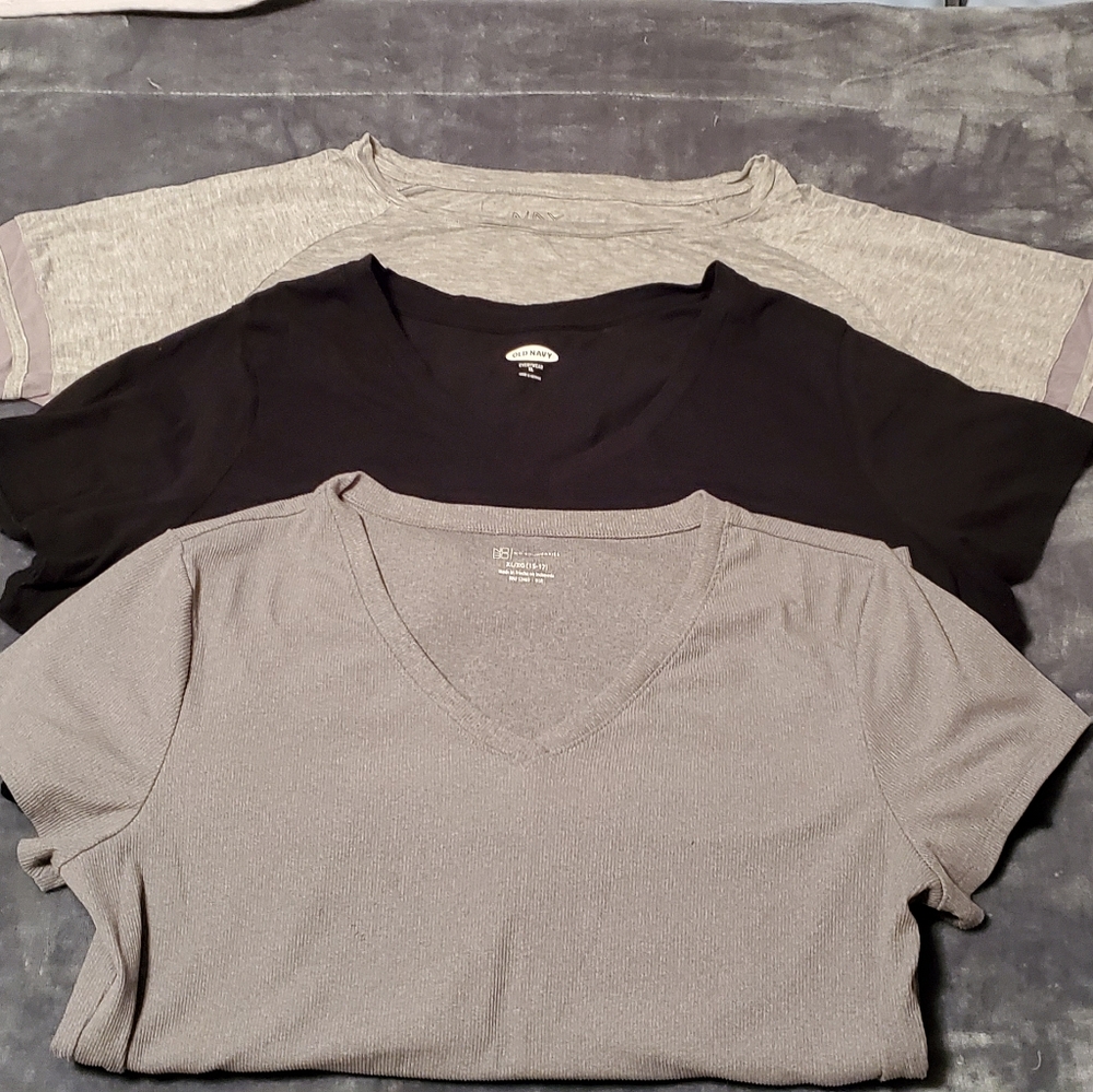 Lot Of Three Solid Color Women's Tees
